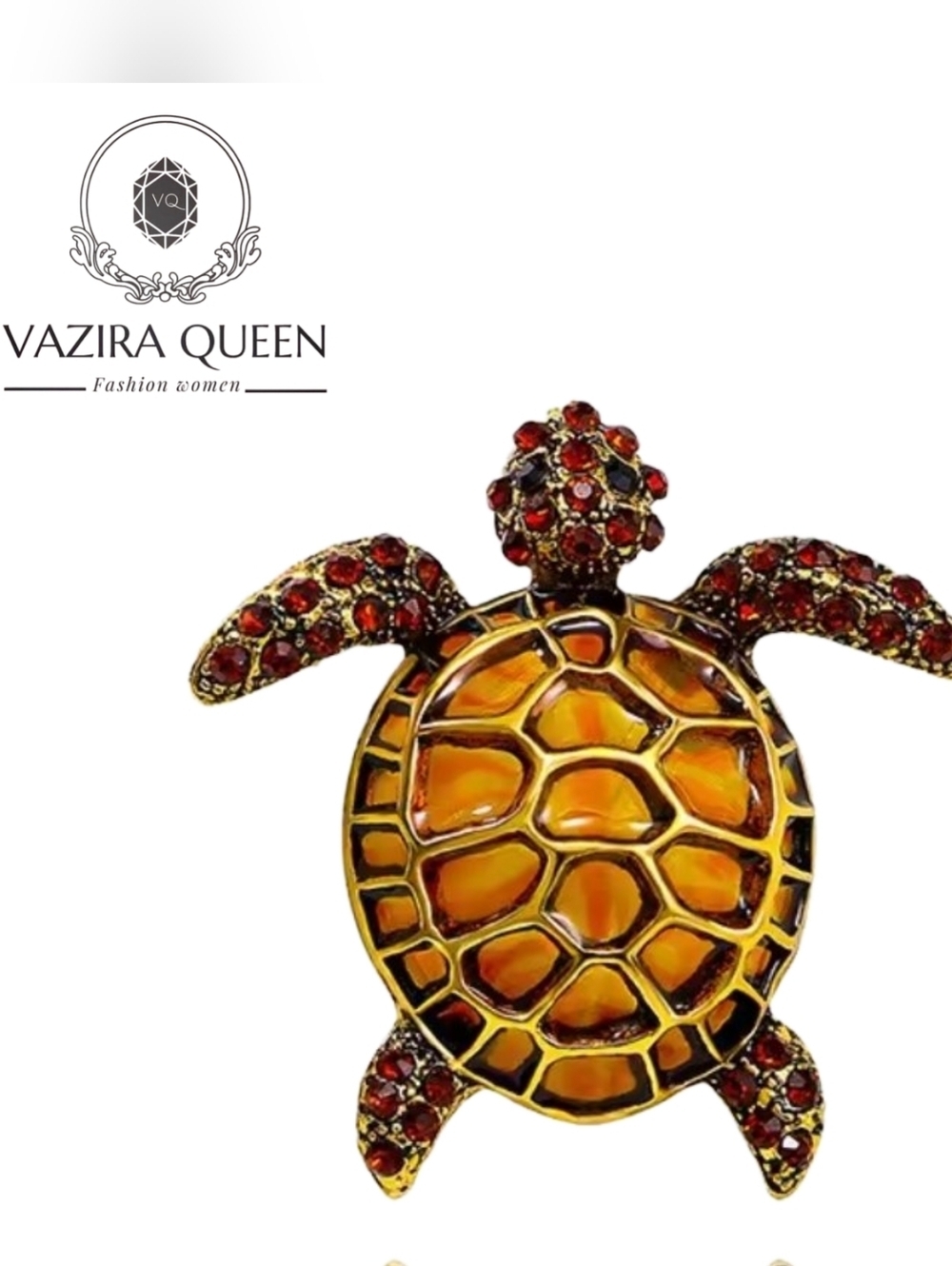 VQ Turtle Brooch - Picture 1 of 2